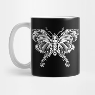 skull moth with crown Mug